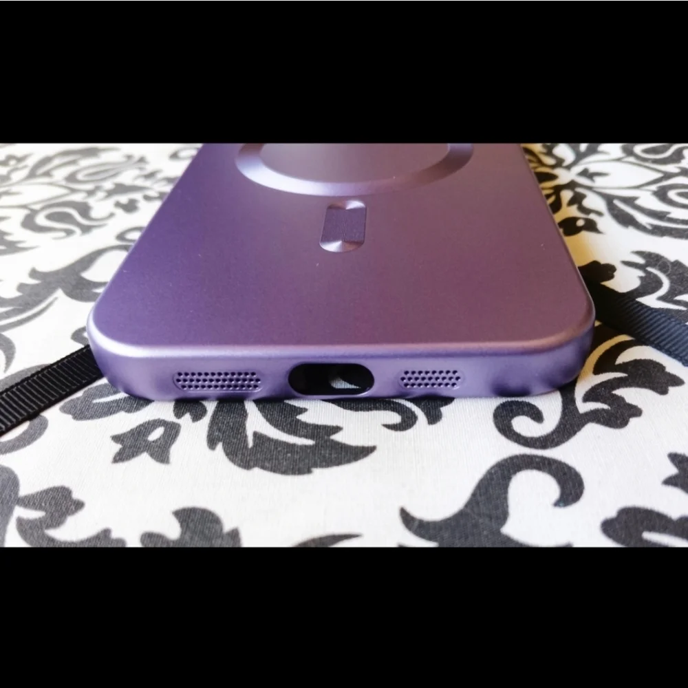 💜*4/$15* iPhone 12 Pro Max Phone Case Metallic Purple Cute Girly